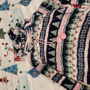 Christmas onesie Pajamas Women's size xl Munki Munki brand